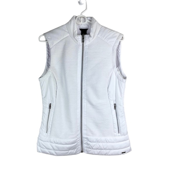 Nivo White Puffer Kelsey Vest Ribbed Quilted Women’s Size S Golf Outdoor - Picture 8 of 9
